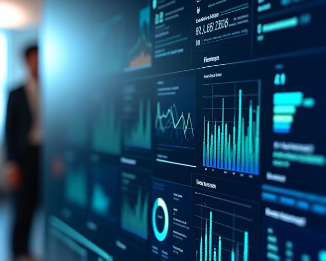 Zaawansowana platforma analityczna z wykresami AI i dashboardem business intelligence